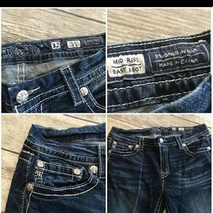 Miss Me Mid Rise Easy Boot Jeans 32x36